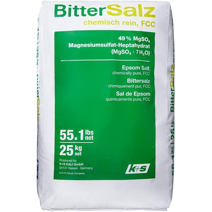Sulfate de magnésium FCC (Sel d'Epsom) - Sac 25 Kg